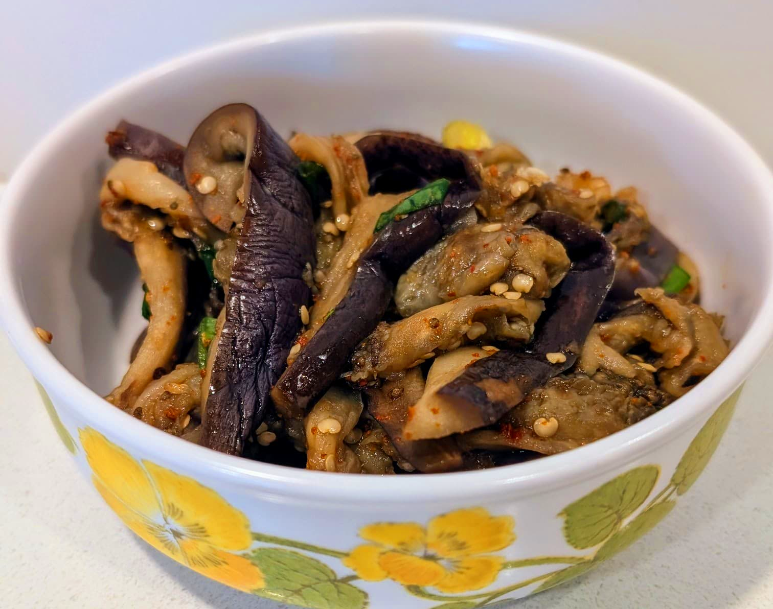 Gaji-namul – Steamed Eggplant Banchan