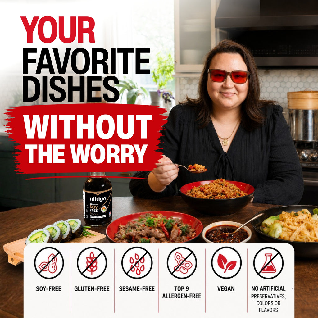 NIKIGO Original Soy Free Sauce - Top 9 Allergen Free - 2 Pack