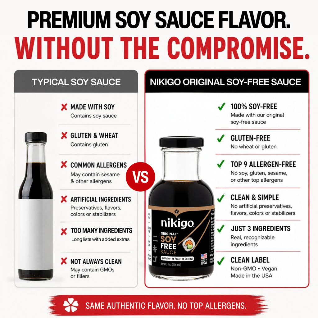 NIKIGO Original Soy Free Sauce - Top 9 Allergen Free